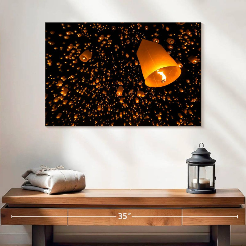 Rorry Lanterns In The Sky, 16" H x 24" W