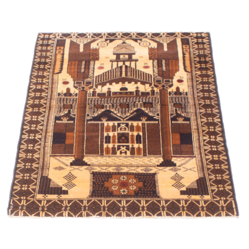 Tapis rectangulaire unique de 2 pi 11 po x 4 pi 6 po