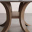 Table rectangulaire en bois massif de style Wabi-sabi-104765722