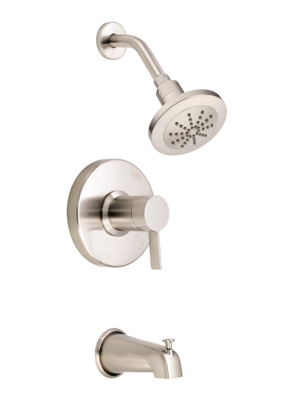 Amalfi Thermostatic Tub and Shower Faucet Trim, Brushed Nickel