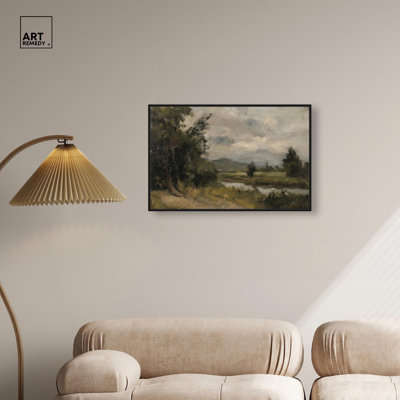 River's Path Canvas Cottage Landscapes by Art Remedy