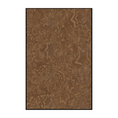 Tapis de zone brun foncé à motifs