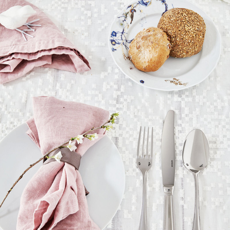 Perles 5 - Piece Stainless Steel Flatware Set - Service for 1