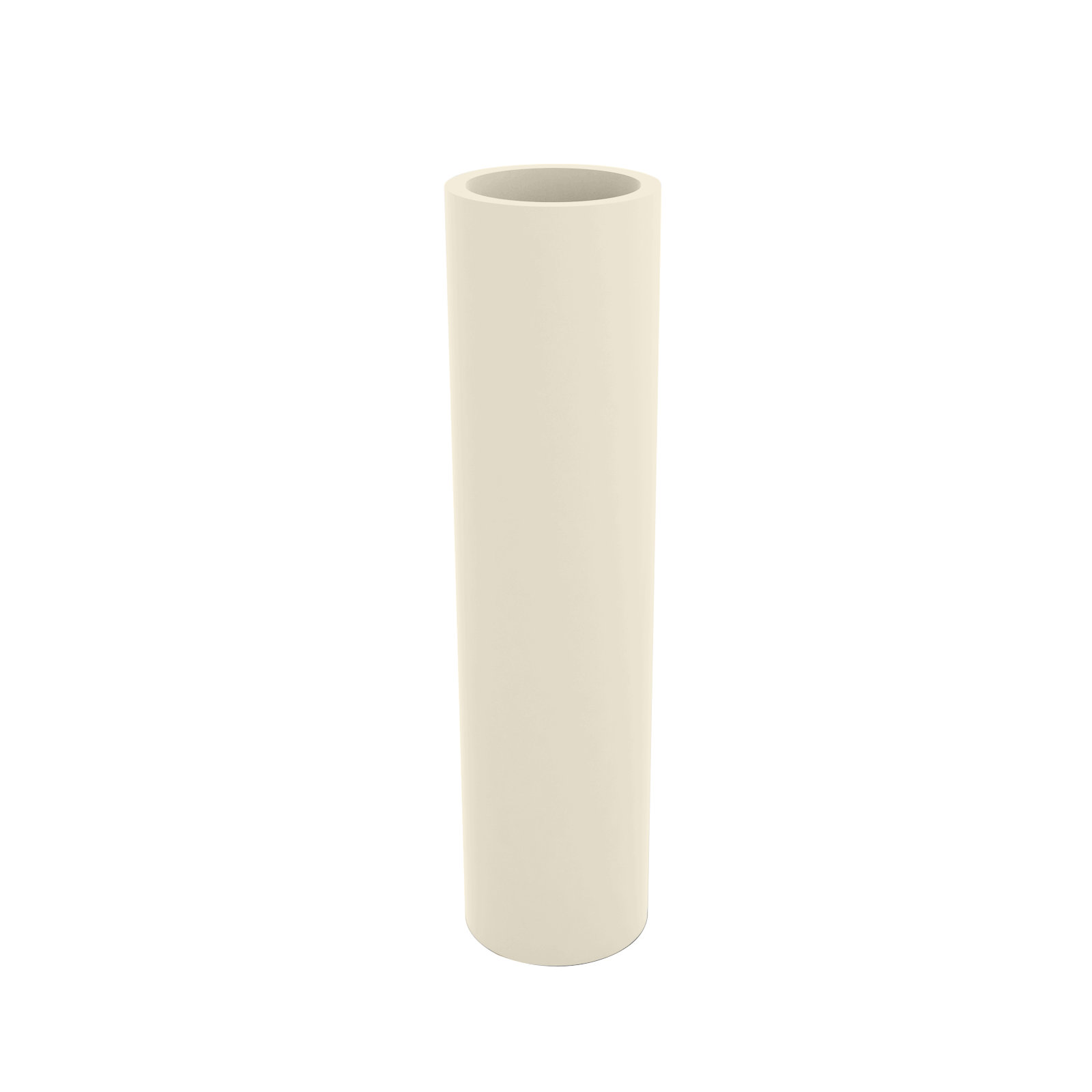 Cilindro - Resin Tower Pot Planter - Basic, 31.5" H x 7.75" W x 7.75" D, Ecru