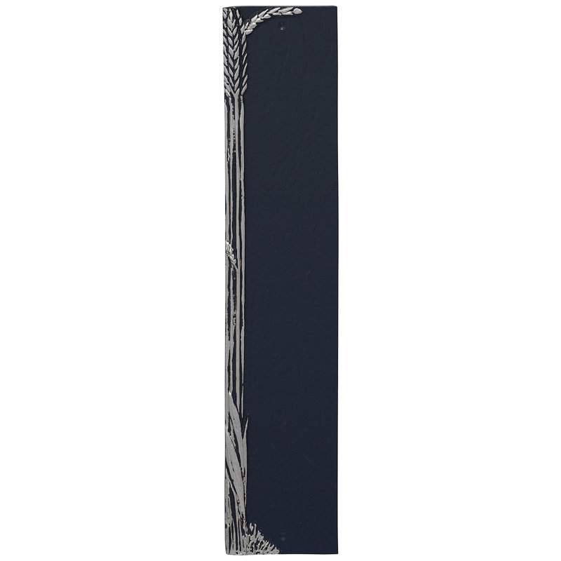 Plaque d'adresse colonne de blé, Oui, Marine / Argent