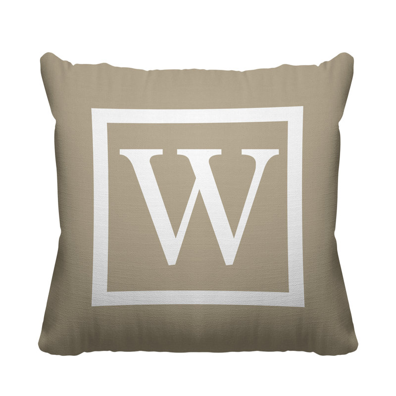 Coussin Colter, Beige, L 17 po x H 17 po, H 15 po x l 15 po