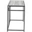 Bureau d'ordinateur, bureau personnel, ordinateur portable, tiroir de rangement, l 42 po, travail, stratifié gris, métal noir, contemporain, moderne