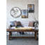 Miroir industriel mural en métal 31,5 x 0,7 x 31,5 po, noir, 15,8 lb, 31,5 x 0,7 x 31,5 po, 15,8 lb