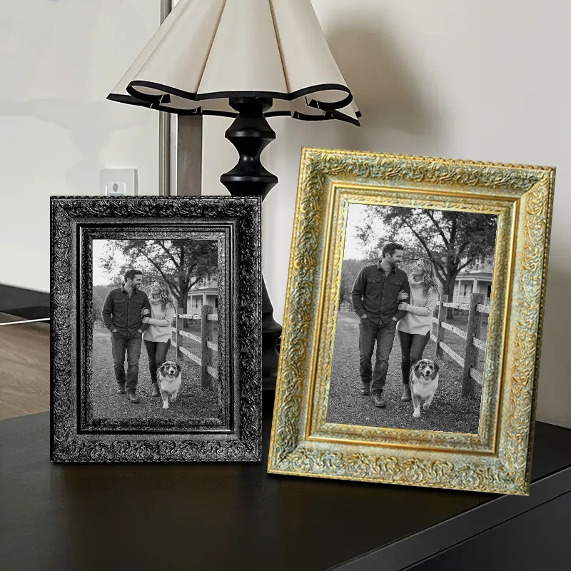 Cadre 3 photos or antique traditionnel pour décor de photos 11 "x 14", 11" W x 14" H, 3, Antique Gold