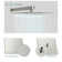 10" Wall Mounted Rainfall Shower Head and Handheld Shower Faucet and System with Rough-in Valve