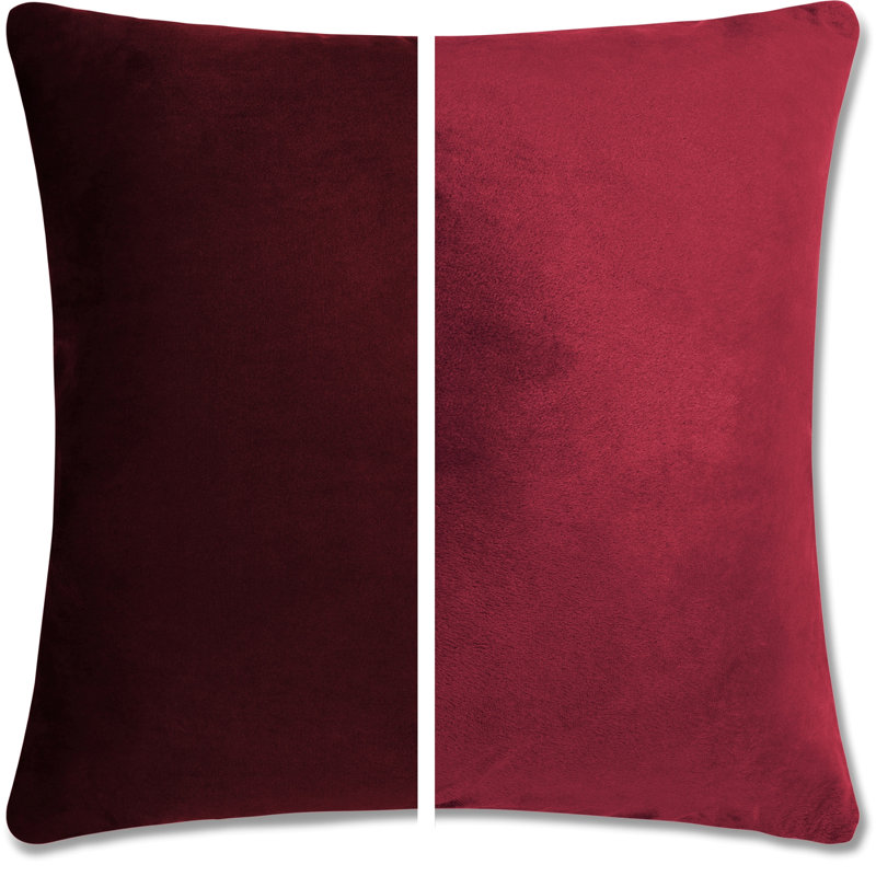 2 pièces luxueuses en duvet carré haut de gamme, Arizona marron, Plume, 22 po x 22 po