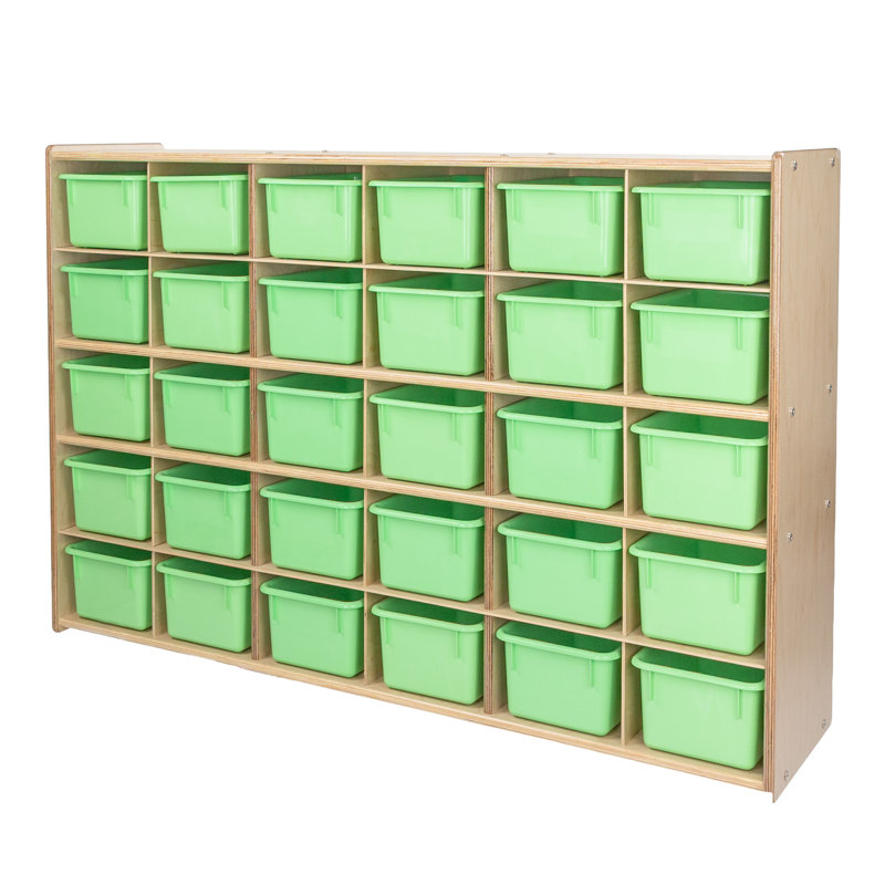 Casier avec bacs Contender, Non assemblés, Vert lime