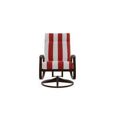 Chaise berçante pivotante réglable avec coussins Askar