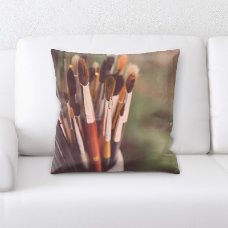 Microsuede Throw Pillow