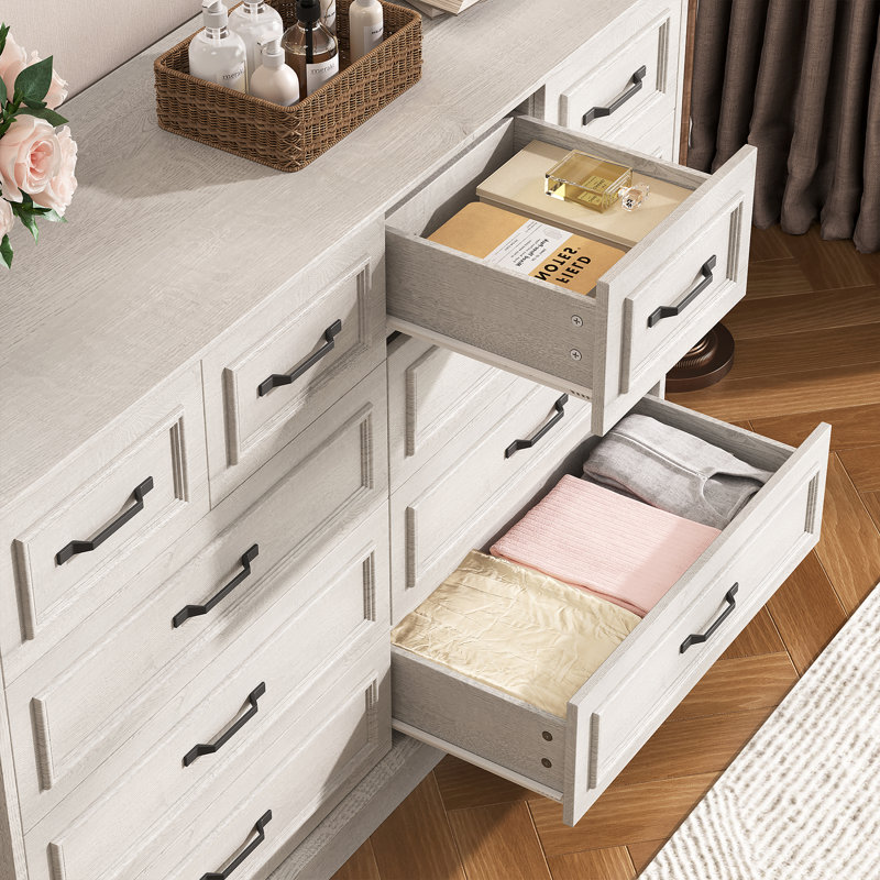 55'' W Farmhouse 10-Drawer Dresser