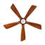 Ventilateurs de plafond de 52 pouces avec lumières et télécommande, ventilateur de plafond extérieur pour patio, ventilateur de plafond noir avec lumières pour chambre à coucher, moteur à courant continu silencieux, 5 pales en bois massif à intensité variable-1855556483-1855556487