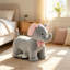 Jouets pour bébé à batterie 6V Ride-On, combinant 29,1 x 13,4 x 20,1 po, polyester gris et PP, et gris