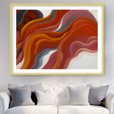 Fumée colorée - salon moderne avec impression mat