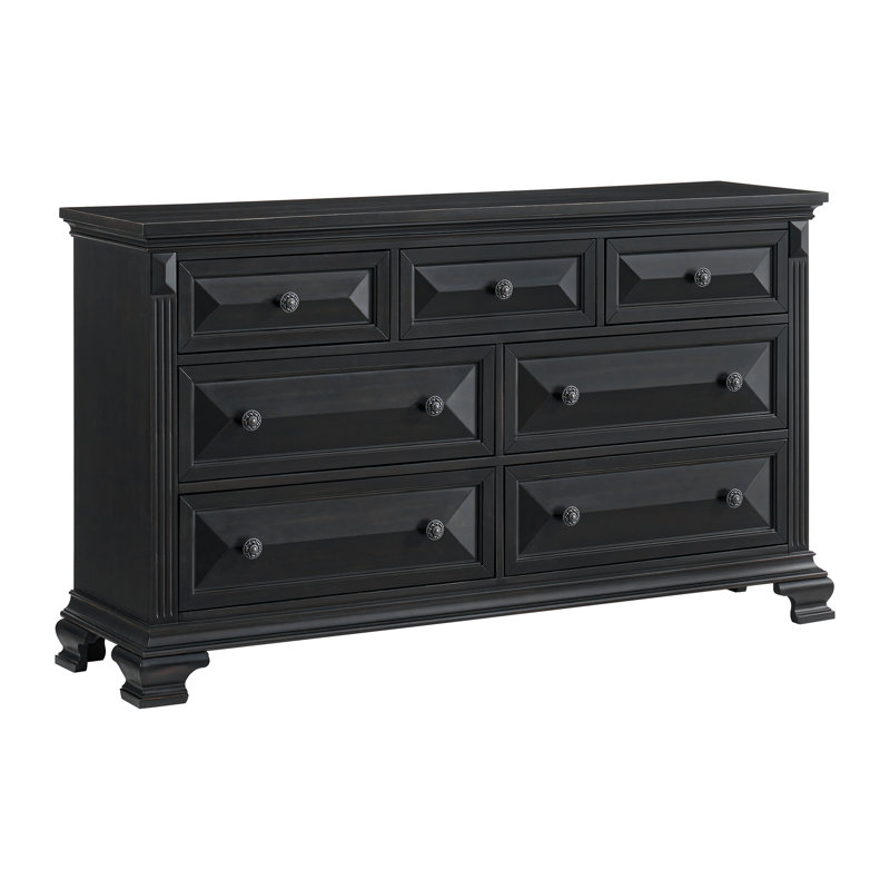 Alcott Hill® Daryel 7-Drawer Dresser, Black