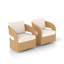 Swivel Outdoor Lounge Chair with Cushions