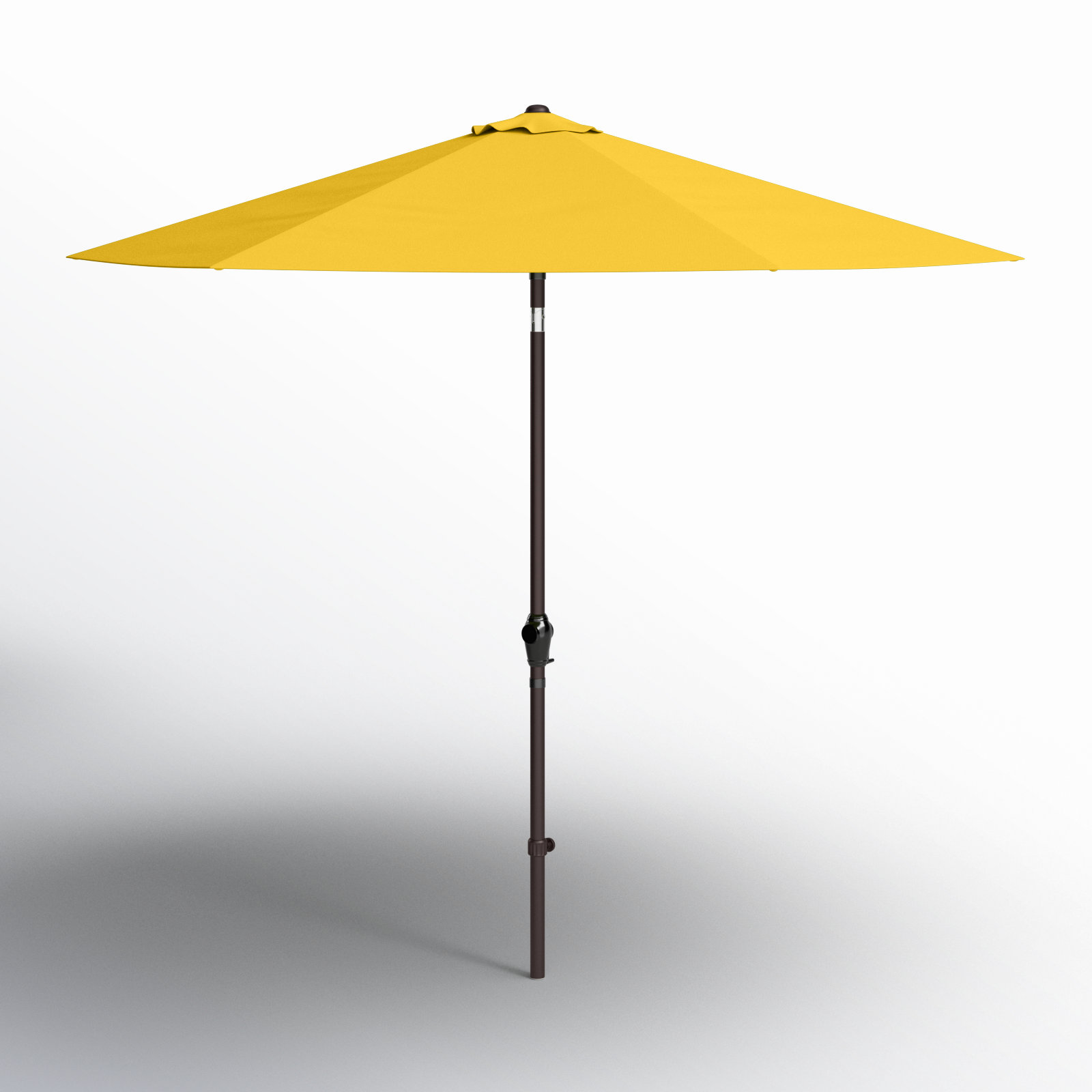 Astraea 108'' Outdoor Umbrella, Yellow - Polyester