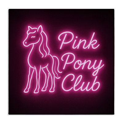 Pink Pony Club Neon Canvas, design by Grotto Studios