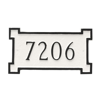 Plaque d'adresse murale 1 ligne Petite