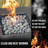 Black Natural Tumbled Stones Round Lava Rock Pebbles for Indoor Outdoor Gas Fire Pit | Fireplaces