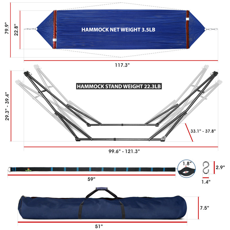 Tranquillo Hammock Comfort Set, Blue