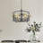 4 - Light Dimmable Lantern Drum Chandelier