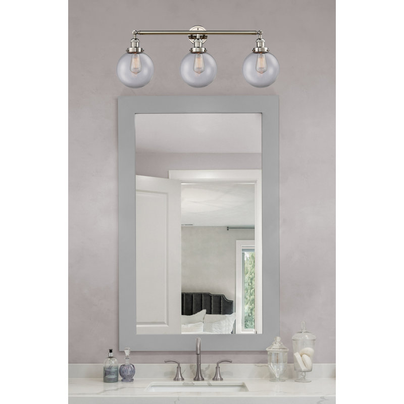 Lorri 3 - Light Vanity Light, Incandescent, Clear, Polished Nickel