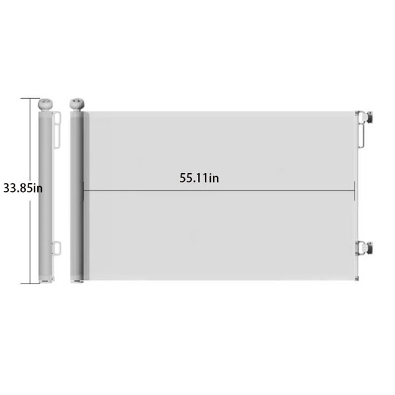 33,85 H 1 panneau, H 33,85 po x l 55,11 po x P 0,39 po