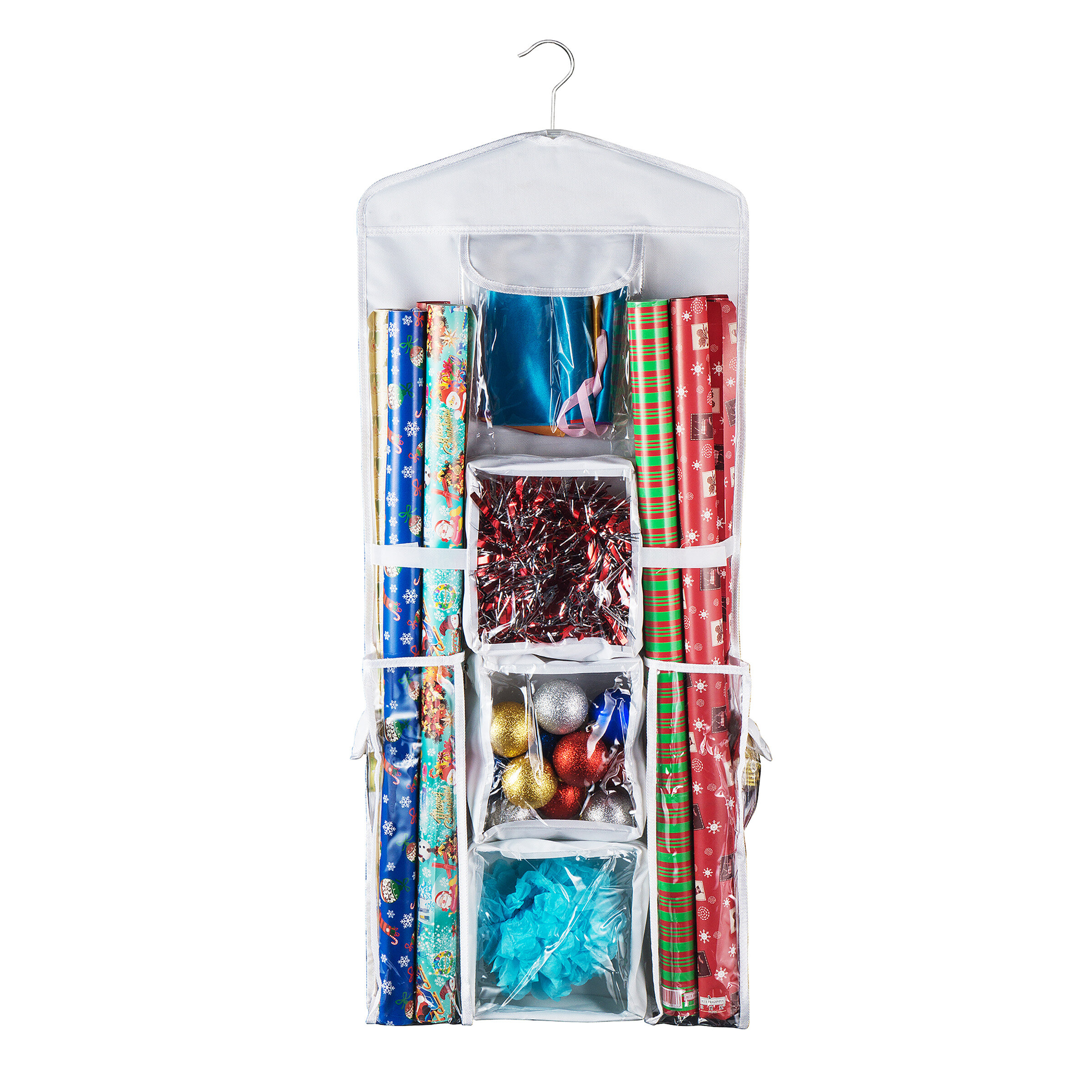 Casafield Wrapping Paper Storage Container, Gift Wrap Organizer
