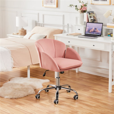 Desk Chair With Petal-shaped Backrest