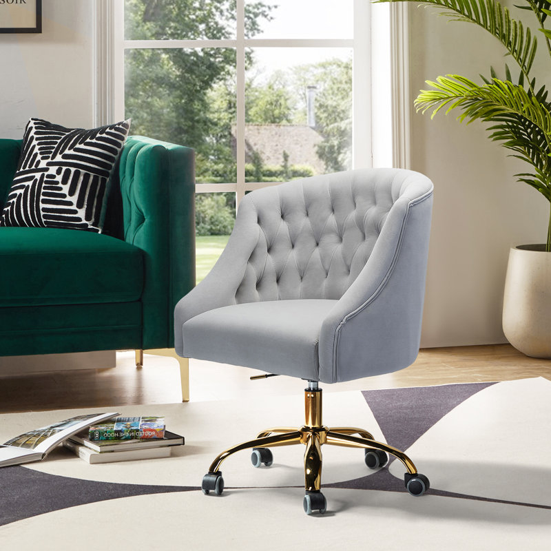 Chaise de travail Concetta, Gris