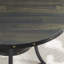 Table de bar ronde 3 pièces Biony avec 2 chaises de pub cloutées en tissu-114251719