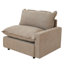 Upholstered Modern Linen Fabric Power One-Armed Chair-166855546