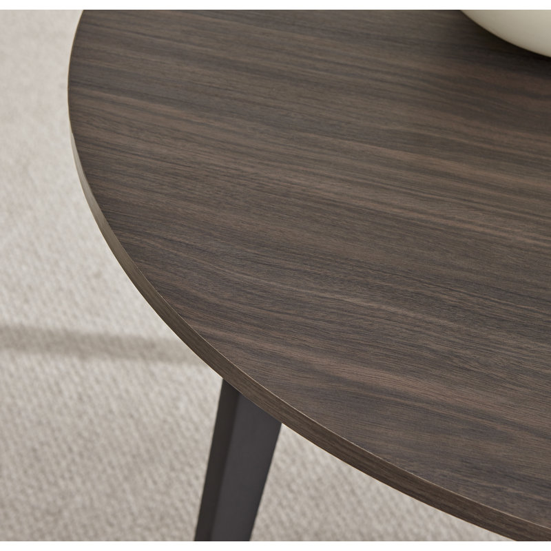 Betsab 4 - Person Dining Set, Walnut/Black, Mustard