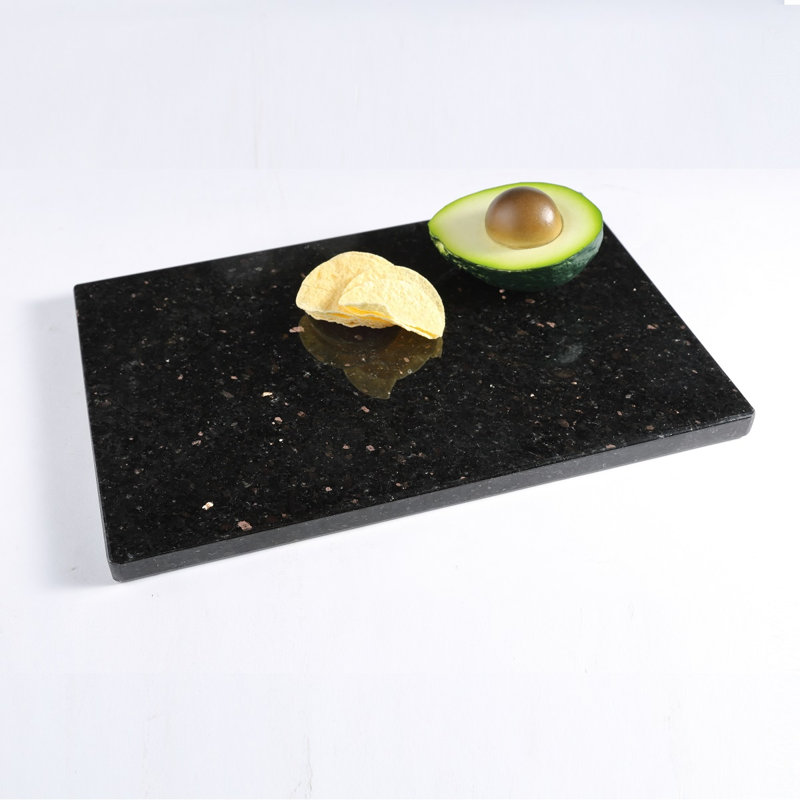 Planche à découper en granit naturel, Noir galaxie