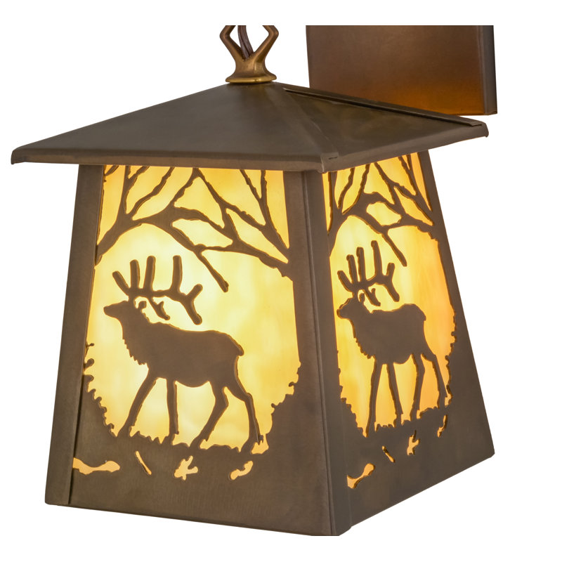 Elk at Dawn - Light Outdoor Bulkhead Light