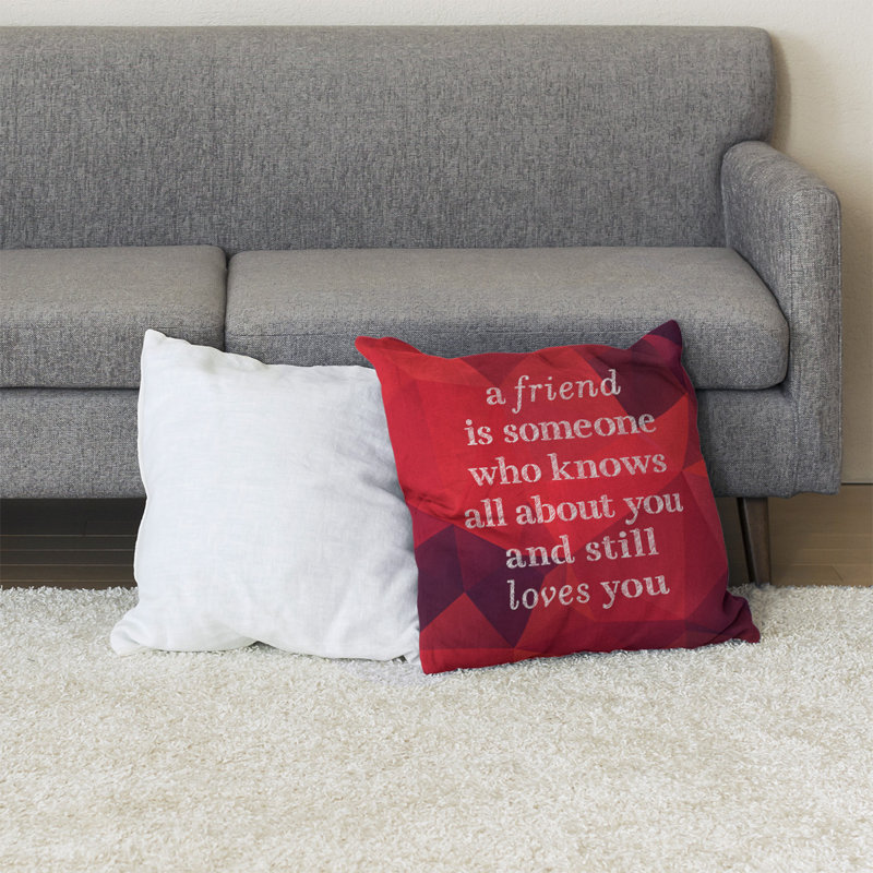 Coussin de sol pierres précieuses Love & Friendship, 40 po x 40 po, Rubis