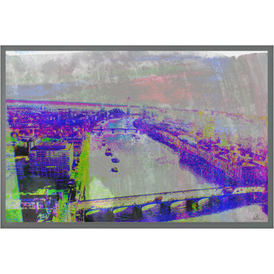 London Eye View Single Picture Frame Wall Art