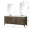 Ensemble de meuble-lavabo autoportant avec robinet et miroirs-111604849-111604851