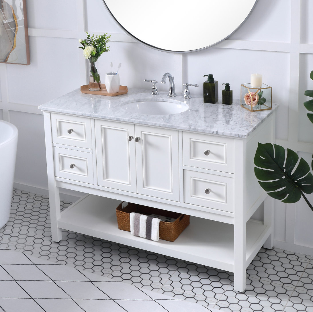 Bonsai 48'' Single Bathroom Vanity, White