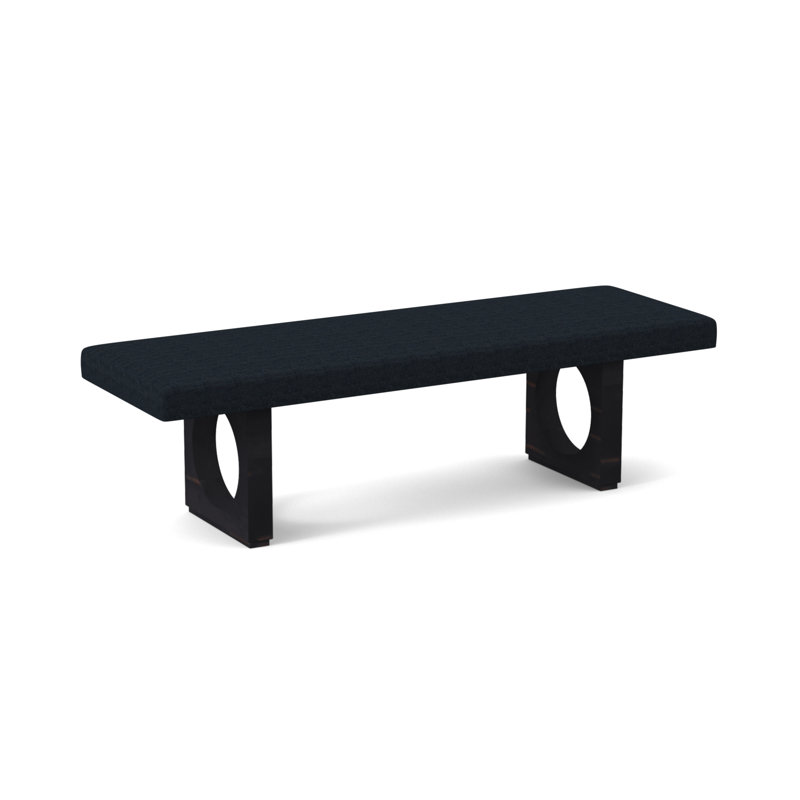 Banc rembourré Void, Ébène rétro, Ébène Margaret
