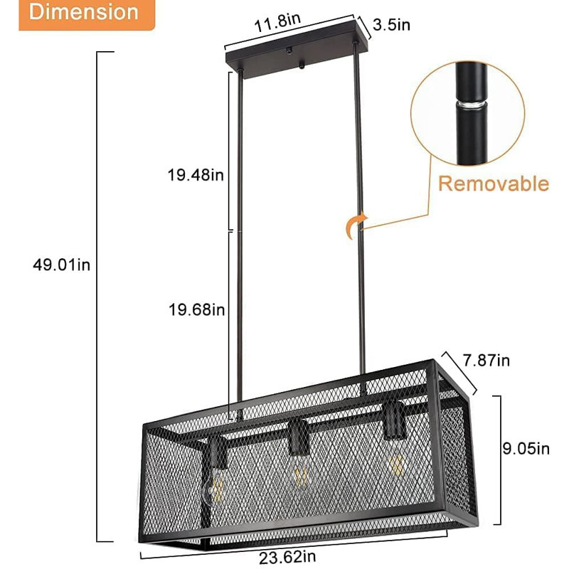 - Light Kitchen Island Pendant