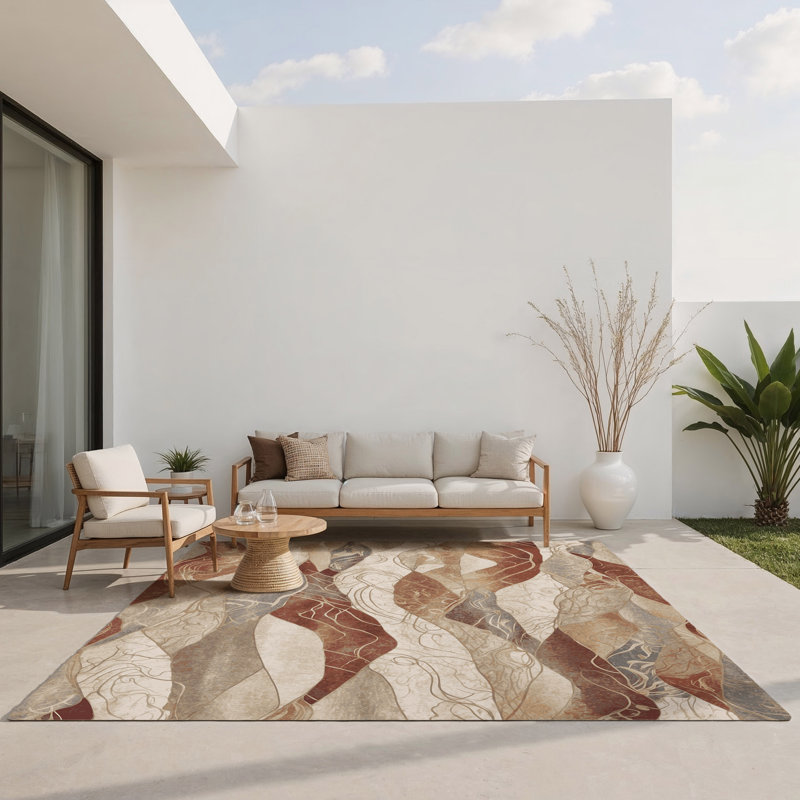 Tapis intérieur et extérieur Silk Horizon, Rectangulaire 3 pi x 5 pi