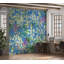 Murale botanique pelez et collez Christopher - Bleu jardin printanier-106566857