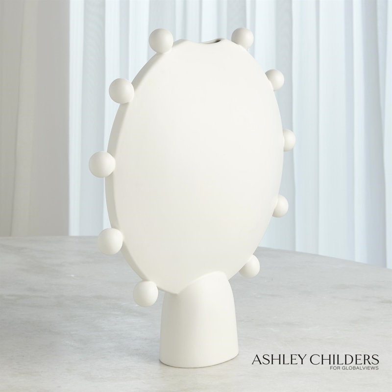 Spheres Collection Vessel, White