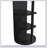 Full-length mirror solid wood + rubber wood + glass, 65.7*17.7in(mirror width:13.7in) Large mirror for viewing the whole body, easy to dress and tidy up and place in the bedroom/living room (Black)-1480284124